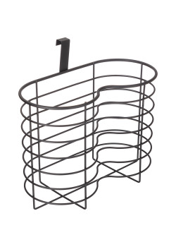 ОРГАНАЙЗЕР ДЛЯ БУМАЖНЫХ ПОЛОТЕНЕЦ И ТУАЛЕТНОЙ БУМАГИ НАВЕСНОЙ 26*12*20 СМ ЦВЕТ:ЧЕРНЫЙ